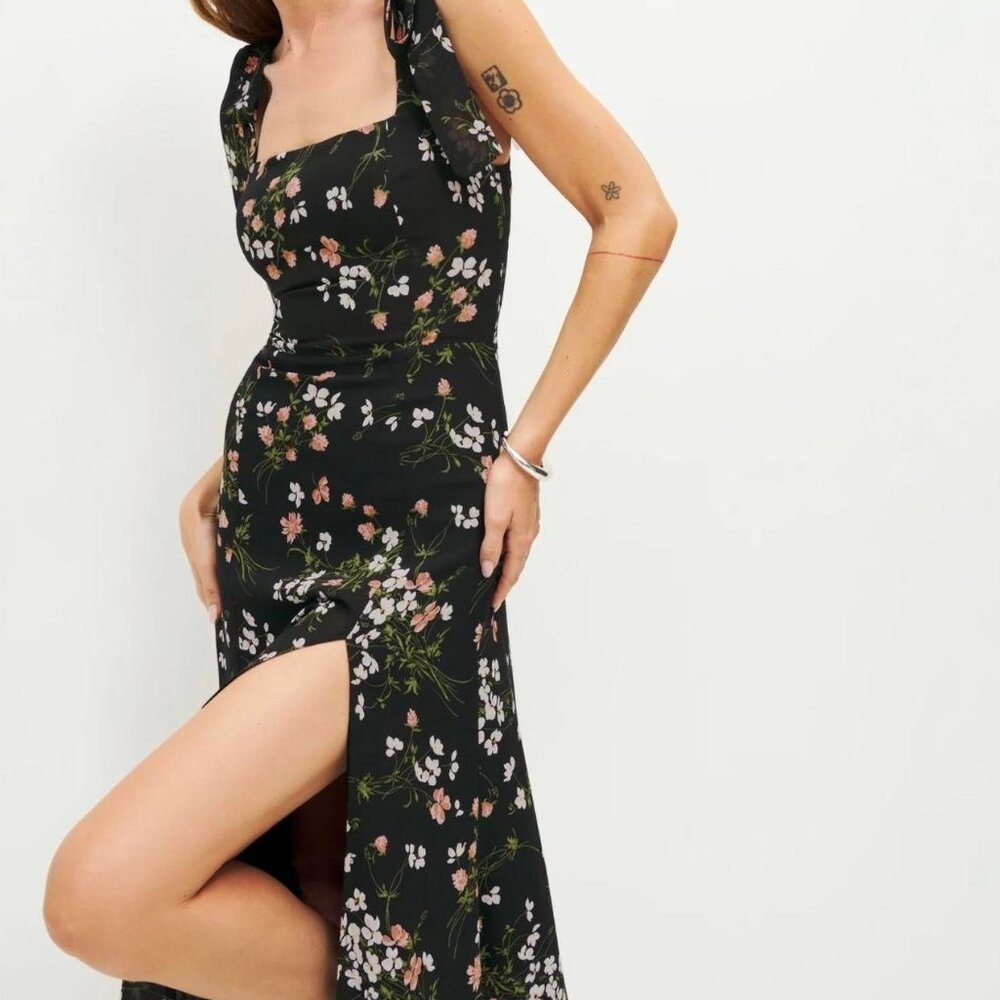 Reformation Twilight Midi Dress in Sagittarius - Picture 3 of 6